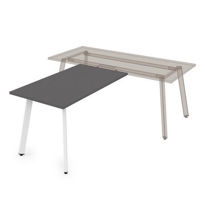 Arredo 10БП.108 (Graphit/Белый) Брифинг-приставка