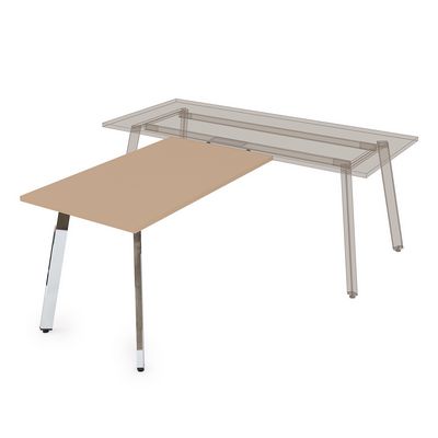 Arredo 10БП.127 (Mokko/Металл глянец) Брифинг-приставка