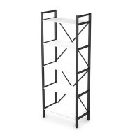 Arredo 10СО.001 (Белый премиум/Черный) Стеллаж одиночный