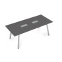 Arredo 10СП.095 (Graphit/Алюминий матовый) Стол переговорный