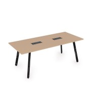 Arredo 10СП.096 (Mokko/Черный глянец) Стол переговорный