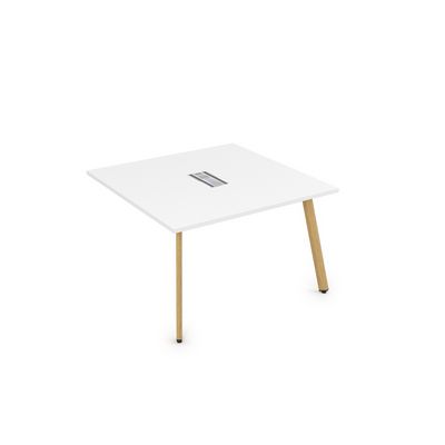 Arredo 10СПК.129 (Белый премиум/Iron wood) Стол системы Бенч, переговорный - конечный