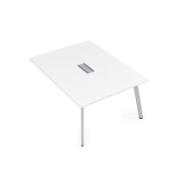Arredo 10СПК.129 (Белый премиум/Алюминий матовый) Стол системы Бенч, переговорный - конечный