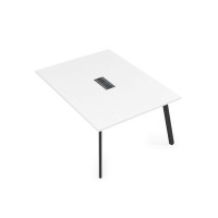 Arredo 10СПК.129 (Белый премиум/Черный) Стол системы Бенч, переговорный - конечный