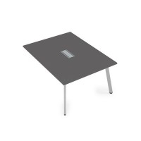 Arredo 10СПК.128 (Graphit/Алюминий матовый) Стол системы Бенч, переговорный - конечный