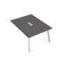 Arredo 10СПК.129 (Graphit/Алюминий матовый) Стол системы Бенч, переговорный - конечный