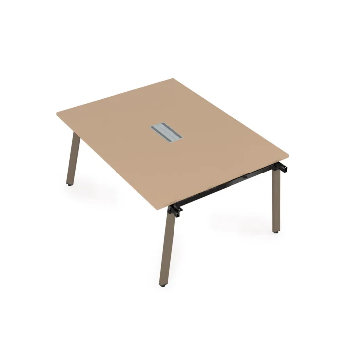 Стол сдвоенный 10СПН.129 в отделке Mokko/Tabaco, 1400х1200х750 мм