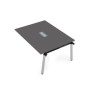 Arredo 10СПС.128 (Graphit/Алюминий матовый) Стол системы Бенч, переговорный - средний