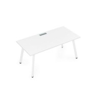 Arredo 10СР.074 (Белый премиум/Белый) Стол рабочий, прямолинейный