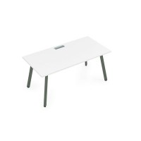 Arredo 10СР.074 (Белый премиум/Klever) Стол рабочий, прямолинейный