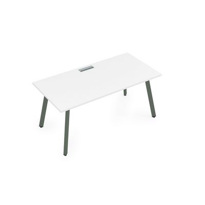Arredo 10СР.074 (Белый премиум/Klever) Стол рабочий, прямолинейный
