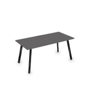 Arredo 10СР.074 (Graphit/Черный глянец) Стол рабочий, прямолинейный