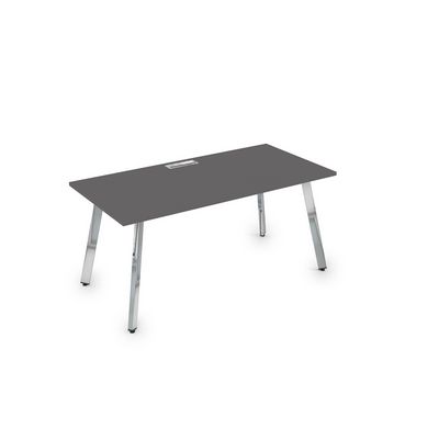Arredo 10СР.074 (Graphit/Металл глянец) Стол рабочий, прямолинейный