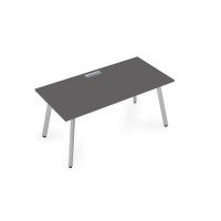 Arredo 10СР.074 (Graphit/Алюминий матовый) Стол рабочий, прямолинейный