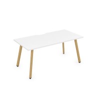 Arredo 10СРВ.084 (Белый премиум/Iron wood) Стол рабочий, прямолинейный
