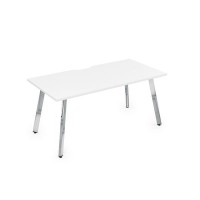 Arredo 10СРВ.084 (Белый премиум/Металл глянец) Стол рабочий, прямолинейный