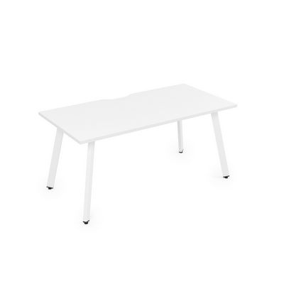 Arredo 10СРВ.084 (Белый премиум/Белый) Стол рабочий, прямолинейный