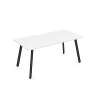 Arredo 10СРВ.084 (Белый премиум/Черный) Стол рабочий, прямолинейный