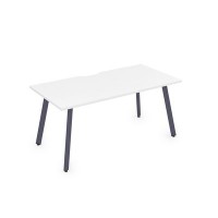 Arredo 10СРВ.084 (Белый премиум/Графит) Стол рабочий, прямолинейный