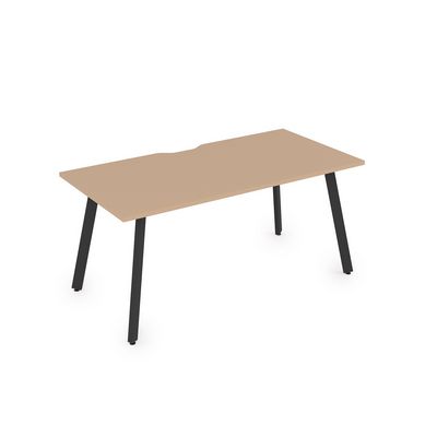 Arredo 10СРВ.085 (Mokko/Черный) Стол рабочий, прямолинейный