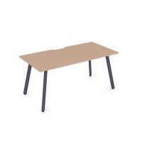 Arredo 10СРВ.084 (Mokko/Графит) Стол рабочий, прямолинейный