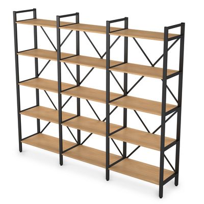 Arredo 10СТ.001 (Romano/Черный) Стеллаж тройной