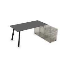 Arredo 10СТО.089 (Graphit/Черный глянец) Стол для крепления на тумбу опорную