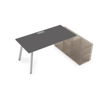 Arredo 10СТО.089 (Graphit/Алюминий матовый) Стол для крепления на тумбу опорную