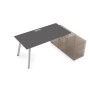 Arredo 10СТО.089 (Graphit/Алюминий матовый) Стол для крепления на тумбу опорную