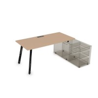 Arredo 10СТО.085 (Mokko/Черный глянец) Стол для крепления на тумбу опорную