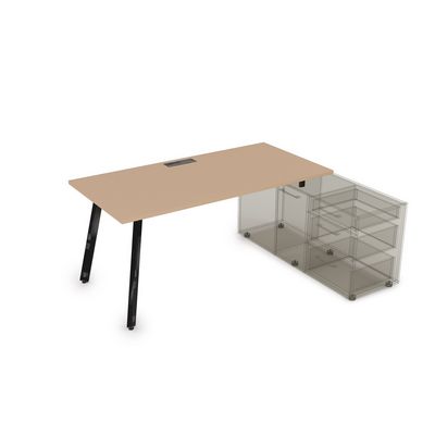 Arredo 10СТО.085 (Mokko/Черный глянец) Стол для крепления на тумбу опорную