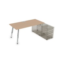 Arredo 10СТО.085 (Mokko/Металл глянец) Стол для крепления на тумбу опорную