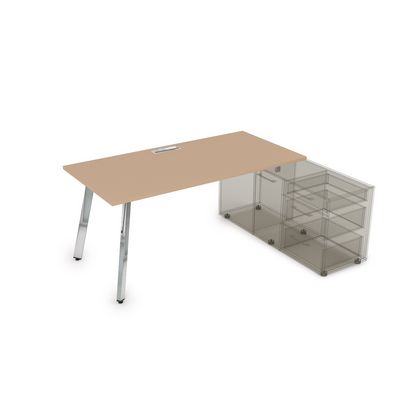 Arredo 10СТО.085 (Mokko/Металл глянец) Стол для крепления на тумбу опорную