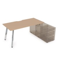 Arredo 10СТОВ.085 (Mokko/Металл глянец) Стол для крепления на тумбу опорную