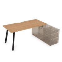Arredo 10СТОВ.085 (Romano/Черный глянец) Стол для крепления на тумбу опорную