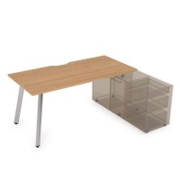 Arredo 10СТОВ.085 (Romano/Алюминий матовый) Стол для крепления на тумбу опорную