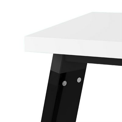 Arredo 10БД.264 (Graphit/Черный глянец) Стол системы Бенч, сдвоенный, на 2 рабочих места