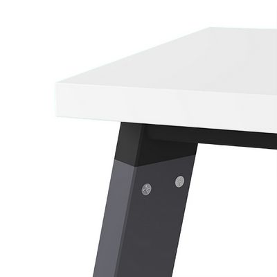 Arredo 10БД.264 (Белый премиум/Графит) Стол системы Бенч, сдвоенный, на 2 рабочих места