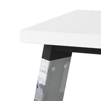 Arredo 10БД.264 (Graphit/Металл глянец) Стол системы Бенч, сдвоенный, на 2 рабочих места