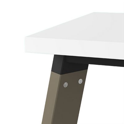 Arredo 10БД.264 (Белый премиум/Tabaco) Стол системы Бенч, сдвоенный, на 2 рабочих места