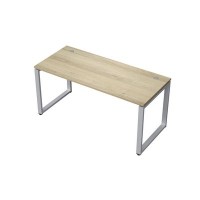 Avance 6М-О.674 (Нордвуд/алюминий матовый) Стол прямолинейный