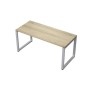 Avance 6М-О.674 (Нордвуд/алюминий матовый) Стол прямолинейный
