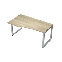 Avance 6М-О.620 (Нордвуд/алюминий матовый) Стол криволинейный, левый