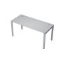 Avance 6М.674 (Серый арктик/алюминий матовый) Стол прямолинейный