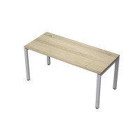 Avance 6М.664 (Нордвуд/алюминий матовый) Стол прямолинейный