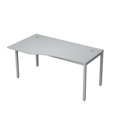 Avance 6М.020 (Серый арктик/алюминий матовый) Стол криволинейн.левый