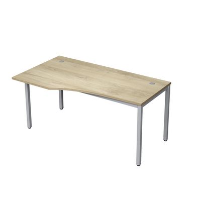 Avance 6М.020 (Нордвуд/алюминий матовый) Стол криволинейн.левый