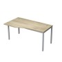 Avance 6М.020 (Нордвуд/алюминий матовый) Стол криволинейн.левый