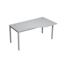 Avance 6М.021 (Серый арктик/алюминий матовый) Стол криволинейн.правый
