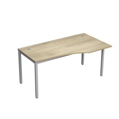 Avance 6М.021 (Нордвуд/алюминий матовый) Стол криволинейн.правый